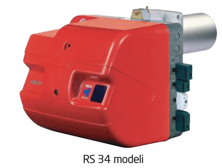 Riello, GULLIVER - RS 34/1 TC, 70 - 390 kW, Tek Kademeli Doğalgaz Brülörü (Düşük NOx), 300 mbar