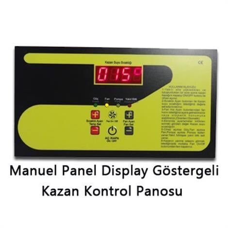 Manuel Panel Display Göstergeli Katı Yakıtlı Kazan Kontrol Panosu